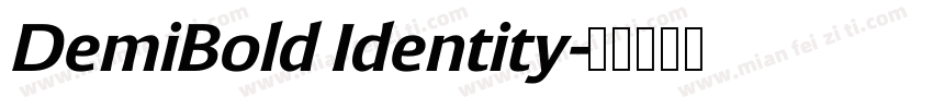 DemiBold Identity字体转换